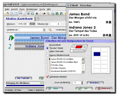 Druckdialog für Etikettendruck